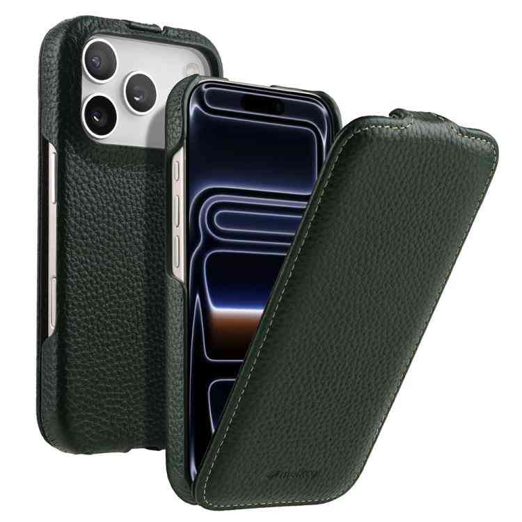 Melkco MagSafe Echtleder Flipcase für iPhone Serie 17