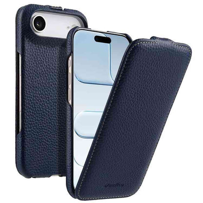 Melkco MagSafe Echtleder Flipcase für iPhone Serie 17