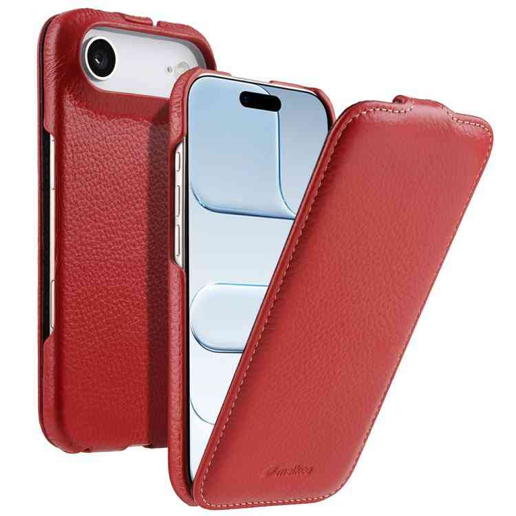 Melkco MagSafe Echtleder Flipcase für iPhone Serie 17