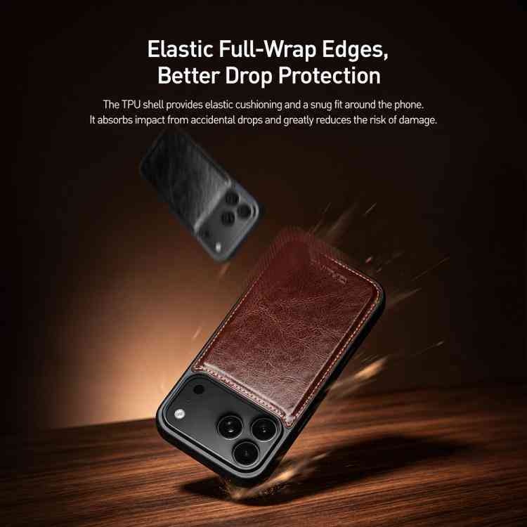 QIALINO Echtleder Handyhülle für Apple iPhone Serie 18 | 17