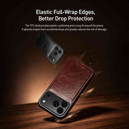 QIALINO Echtleder Handyhülle für Apple iPhone Serie 18 | 17