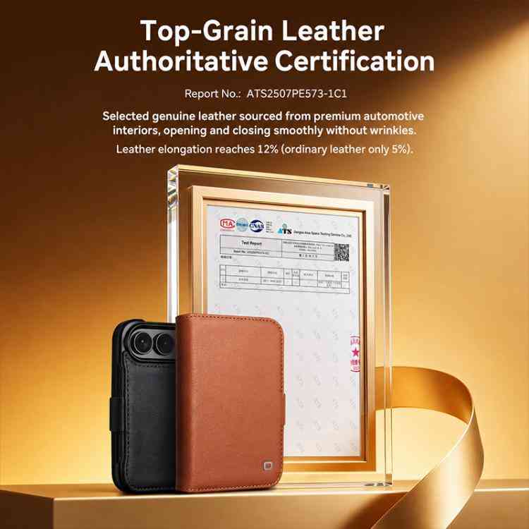 QIALINO Premium Echtleder Handyhülle für iPhone Duo Serie