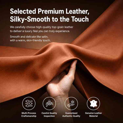 QIALINO Premium Echtleder Handyhülle für iPhone Duo Serie
