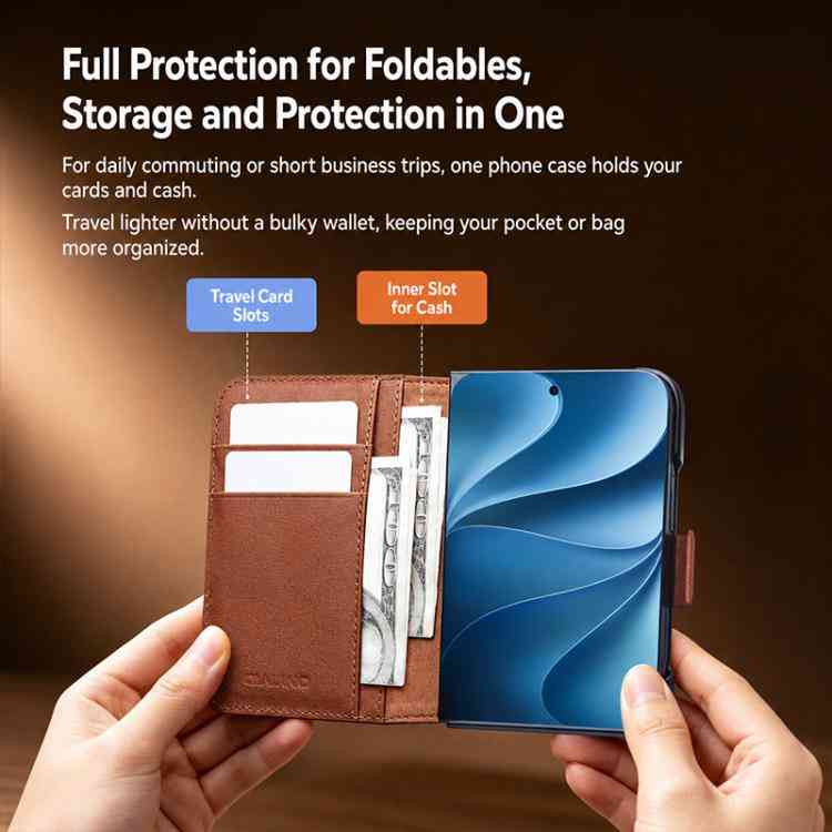 QIALINO Premium Echtleder Handyhülle für iPhone Duo Serie