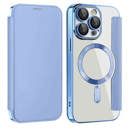 MagSafe RFID Handyhülle TPU + Leder für iPhone 16e | 15 Pro Max | 15 Pro | 15 Plus