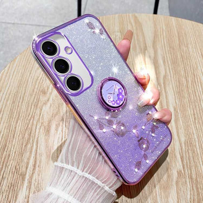 Glitzer TPU Handyhülle mit Ringhalter für Samsung Galaxy S25 5G | S25+ 5G | S25 Ultra 5G | S24 FE 5G | S24 Ultra 5G