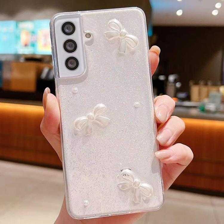 Glitzer Schleife TPU Handyhülle für Samsung Galaxy S25 5G | S25+ 5G | S25 Ultra 5G | S24 FE 5G | S24 Ultra 5G | S24+ 5G