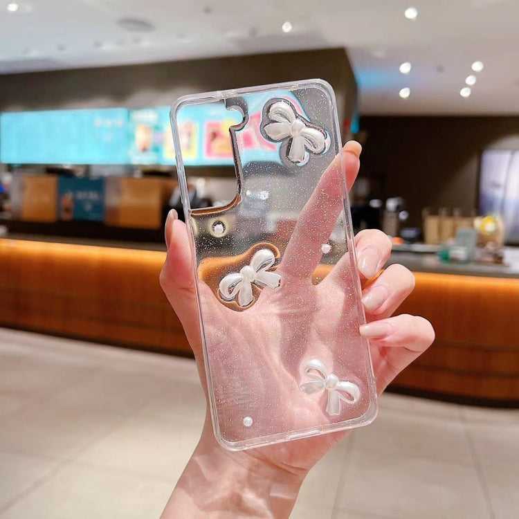 Glitzer Schleife TPU Handyhülle für Samsung Galaxy S25 5G | S25+ 5G | S25 Ultra 5G | S24 FE 5G | S24 Ultra 5G | S24+ 5G