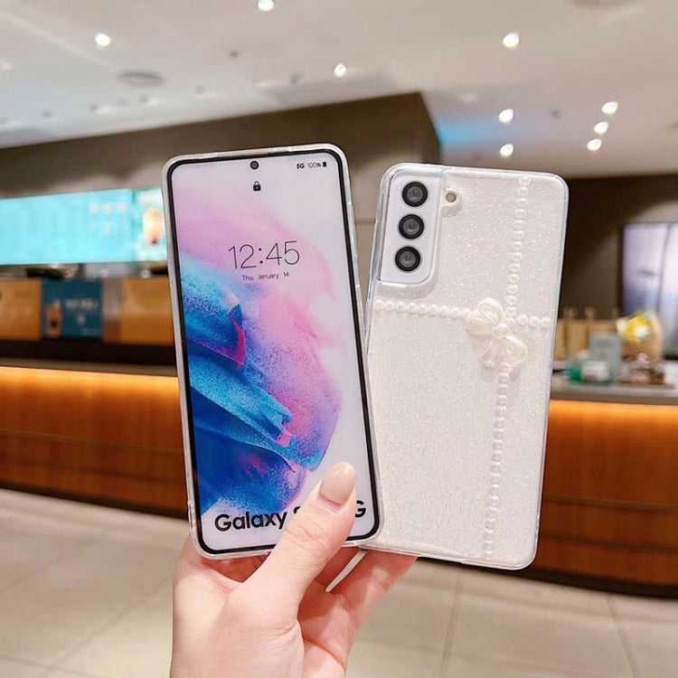 Glitzer Schleife TPU Handyhülle für Samsung Galaxy S25 5G | S25+ 5G | S25 Ultra 5G | S24 FE 5G | S24 Ultra 5G | S24+ 5G