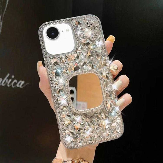Glitzer Spiegel Handyhülle für iPhone 16e | 16 | 15 | Pro Max | Pro | Plus