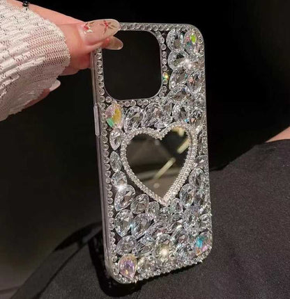 Glitzer Spiegel Handyhülle für iPhone 16e | 16 | 15 | Pro Max | Pro | Plus