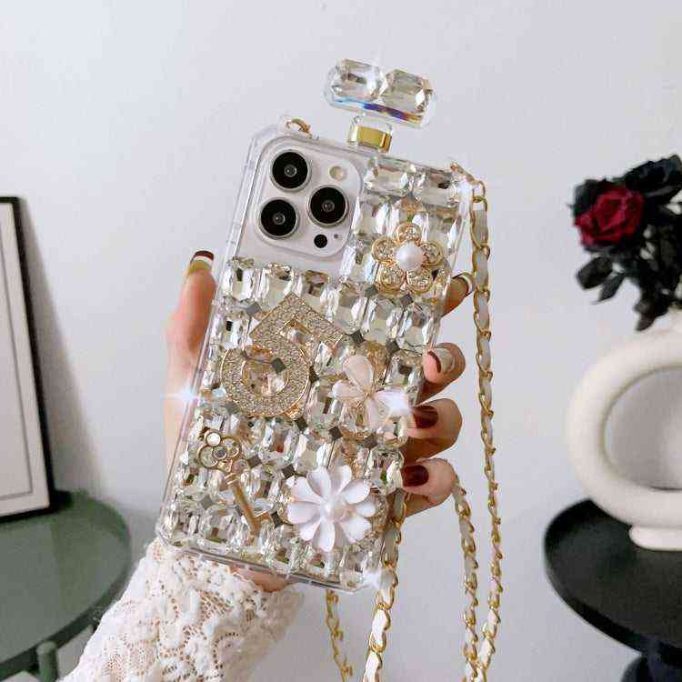 Strass Handyhülle Parfümflaschendesign für iPhone 16 Pro Max | 16 Pro | 16 Plus | 16 | 15 Pro Max | 15 Pro | 15 Plus | 15