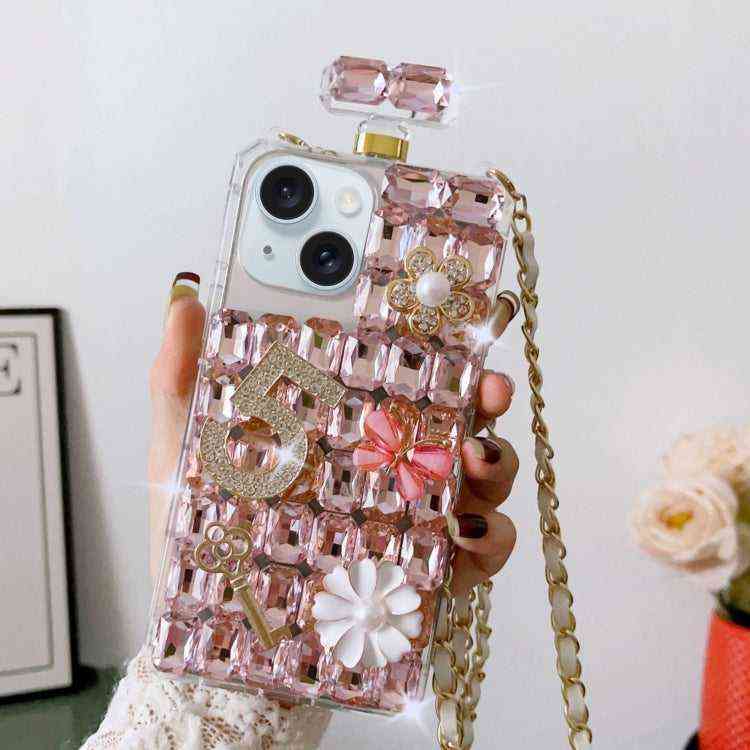 Strass Handyhülle Parfümflaschendesign für iPhone 16 Pro Max | 16 Pro | 16 Plus | 16 | 15 Pro Max | 15 Pro | 15 Plus | 15