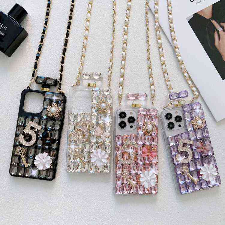 Strass Handyhülle Parfümflaschendesign für iPhone 16 Pro Max | 16 Pro | 16 Plus | 16 | 15 Pro Max | 15 Pro | 15 Plus | 15