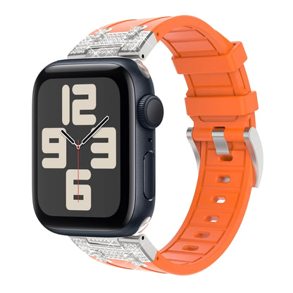 Silicone Rhinestone Band for Apple Watch SE 2023 44mm | Ultra 2 49mm | 9 45mm | Ultra 49mm | 8 45mm