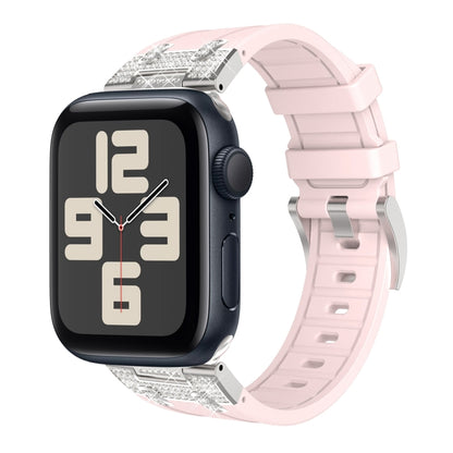 Silicone Rhinestone Band for Apple Watch SE 2023 44mm | Ultra 2 49mm | 9 45mm | Ultra 49mm | 8 45mm