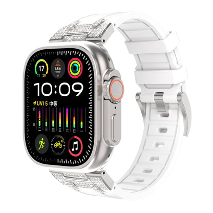 Silicone Rhinestone Band for Apple Watch SE 2023 44mm | Ultra 2 49mm | 9 45mm | Ultra 49mm | 8 45mm