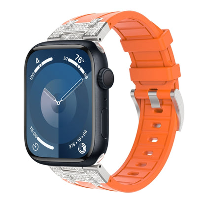 Silicone Rhinestone Band for Apple Watch SE 2023 44mm | Ultra 2 49mm | 9 45mm | Ultra 49mm | 8 45mm