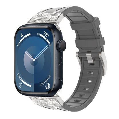 Silicone Rhinestone Band for Apple Watch SE 2023 44mm | Ultra 2 49mm | 9 45mm | Ultra 49mm | 8 45mm