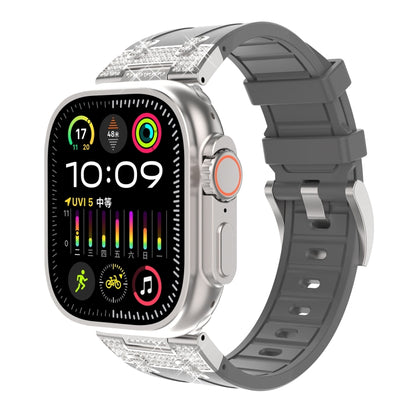 Silicone Rhinestone Band for Apple Watch SE 2023 44mm | Ultra 2 49mm | 9 45mm | Ultra 49mm | 8 45mm