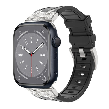 Silicone Strap with Rhinestones for Apple Watch SE 2022 44mm | 7 45mm | 6 44mm | 5 44mm | 4 44mm