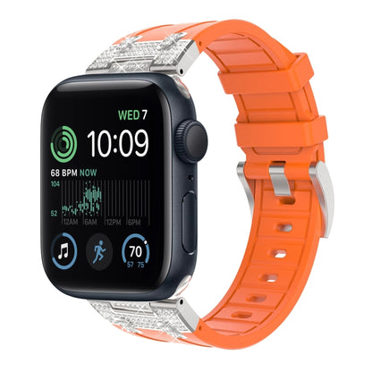Silicone Strap with Rhinestones for Apple Watch SE 2022 44mm | 7 45mm | 6 44mm | 5 44mm | 4 44mm