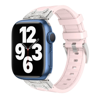 Silicone Strap with Rhinestones for Apple Watch SE 2022 44mm | 7 45mm | 6 44mm | 5 44mm | 4 44mm