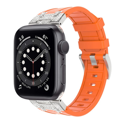 Silicone Strap with Rhinestones for Apple Watch SE 2022 44mm | 7 45mm | 6 44mm | 5 44mm | 4 44mm