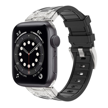 Silicone Strap with Rhinestones for Apple Watch SE 2022 44mm | 7 45mm | 6 44mm | 5 44mm | 4 44mm