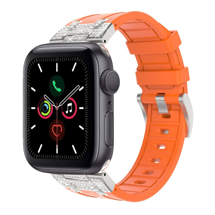 Silicone Strap with Rhinestones for Apple Watch 3 42mm