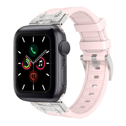 Silicone Strap with Rhinestones for Apple Watch 3 42mm