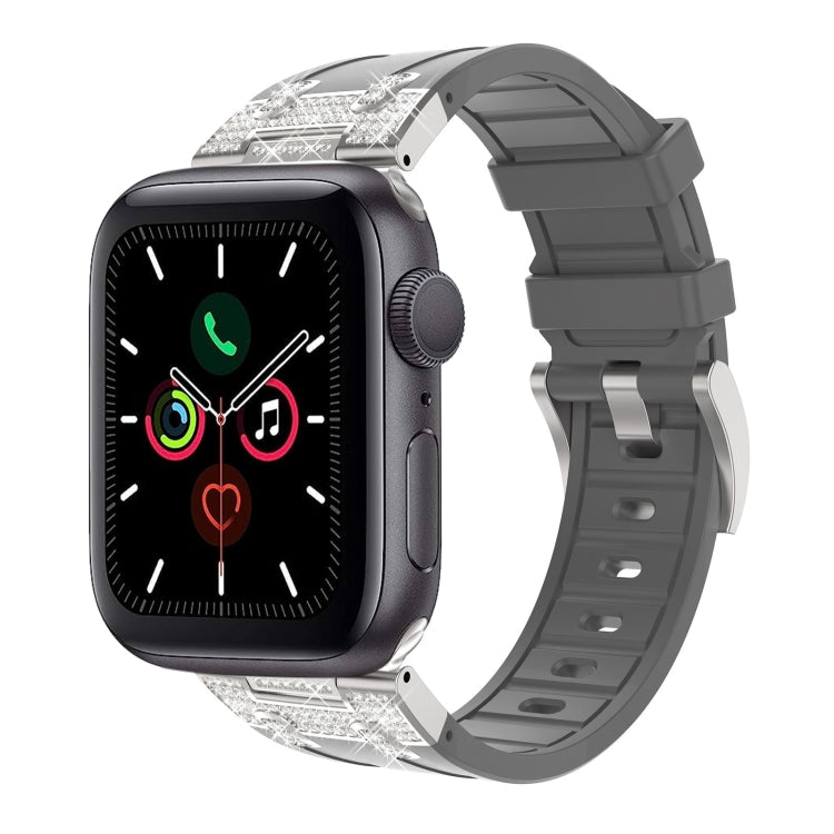 Silicone Strap with Rhinestones for Apple Watch 3 42mm