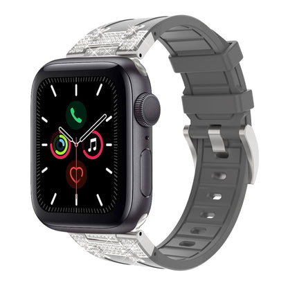 Silicone Strap with Rhinestones for Apple Watch 3 42mm