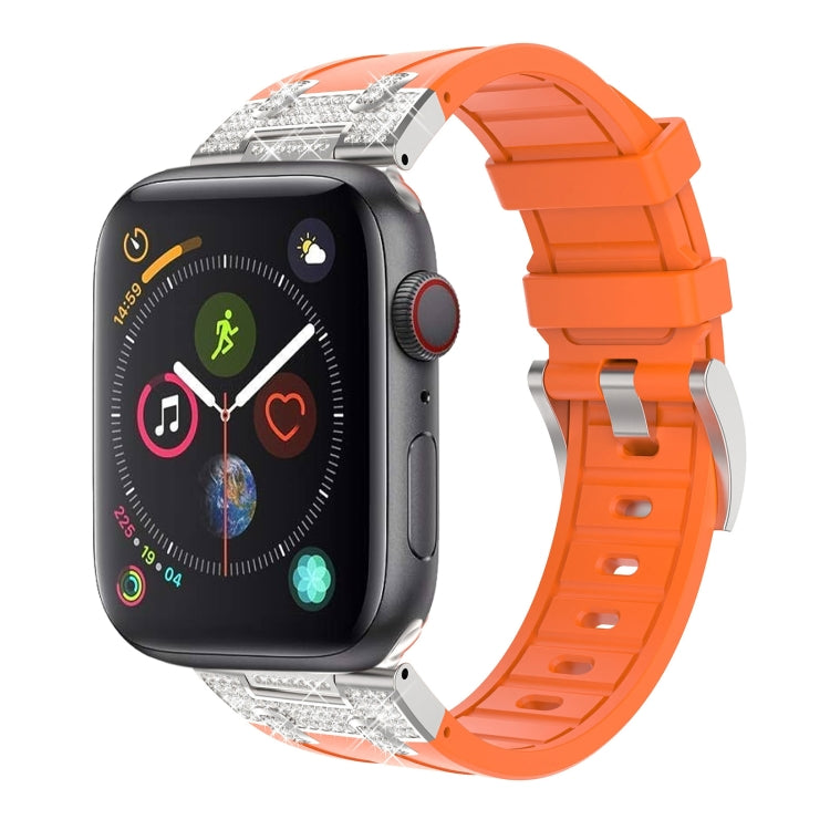 Silicone Strap with Rhinestones for Apple Watch 3 42mm