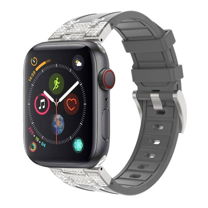 Silicone Strap with Rhinestones for Apple Watch 3 42mm