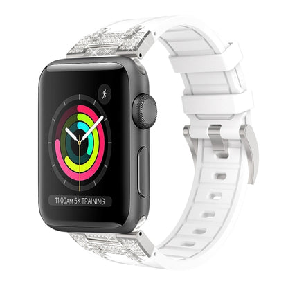 Silicone Strap with Rhinestones for Apple Watch 3 42mm