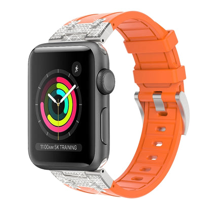 Silicone Strap with Rhinestones for Apple Watch 3 42mm