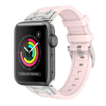 Silicone Strap with Rhinestones for Apple Watch 3 42mm