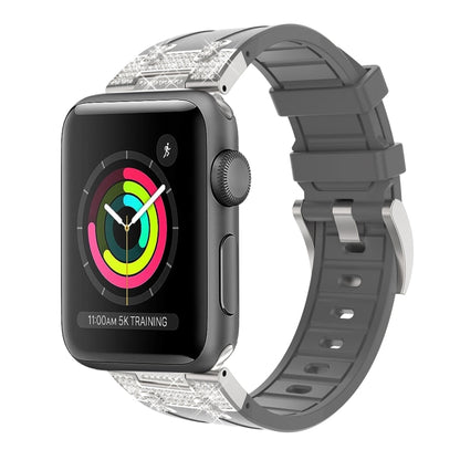 Silicone Strap with Rhinestones for Apple Watch 3 42mm