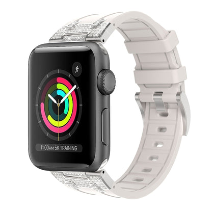 Silicone Strap with Rhinestones for Apple Watch 3 42mm