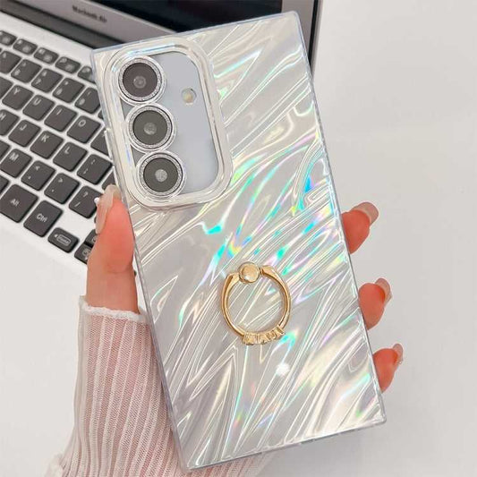 Glitzer TPU Handyhülle mit Ringhalter für Samsung Galaxy S25 5G