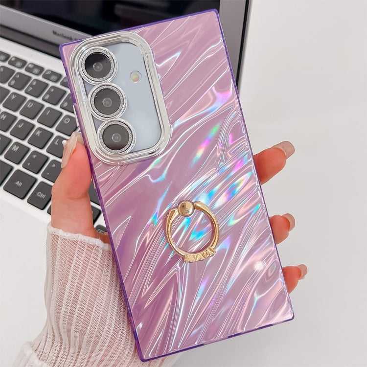 Glitzer TPU Handyhülle mit Ringhalter für Samsung Galaxy S25 5G