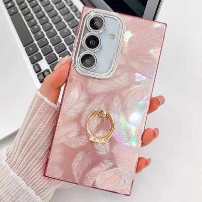 Glitzer TPU Handyhülle mit Ringhalter für Samsung Galaxy S25 5G