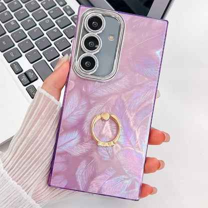 Glitzer TPU Handyhülle mit Ringhalter für Samsung Galaxy S25 5G