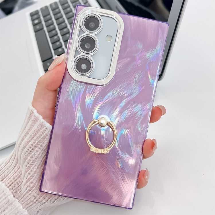 Glitzer TPU Handyhülle mit Ringhalter für Samsung Galaxy S25 5G