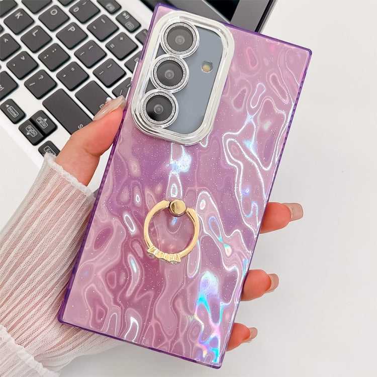 Glitzer TPU Handyhülle mit Ringhalter für Samsung Galaxy S25 5G