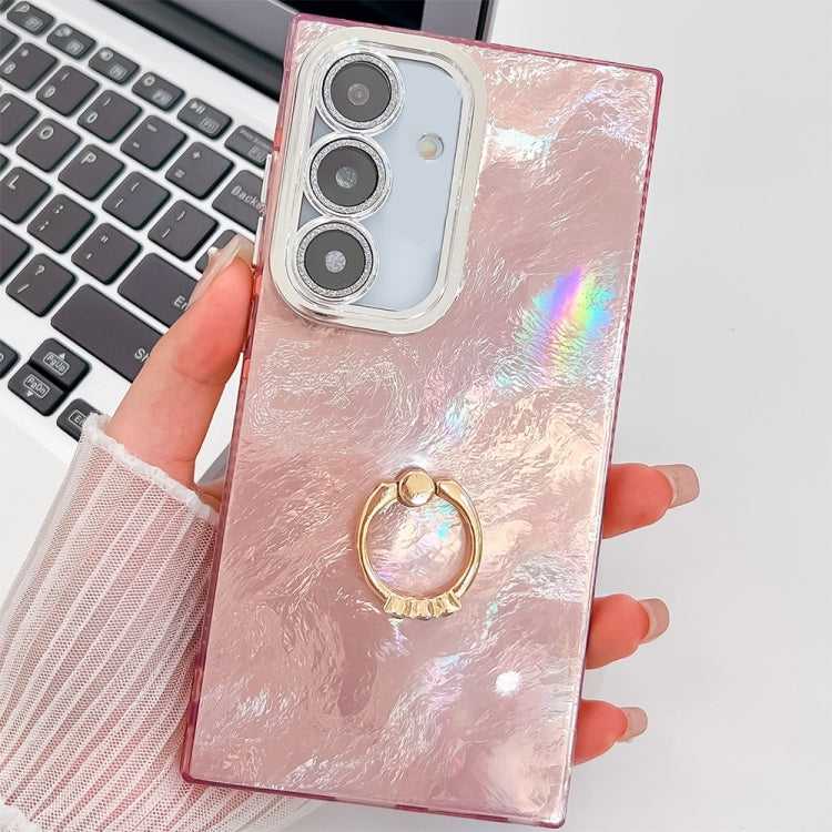 Glitzer TPU Handyhülle mit Ringhalter für Samsung Galaxy S25 5G