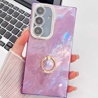 Glitzer TPU Handyhülle mit Ringhalter für Samsung Galaxy S25 5G