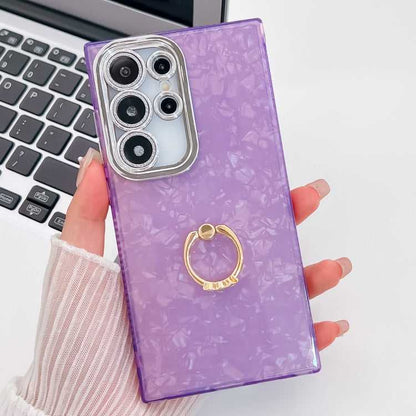 Glitzer TPU Handyhülle mit Ringhalter für Samsung Galaxy S25 Ultra 5G