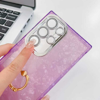 Glitzer TPU Handyhülle mit Ringhalter für Samsung Galaxy S25 5G